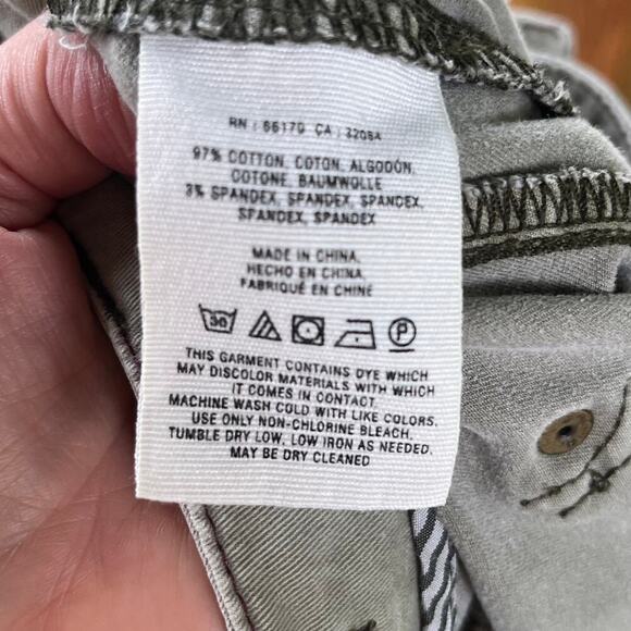 Anthropologie Pilcro And The Letterpress Taupe Utility Pants Size 12 - Picture 11 of 11